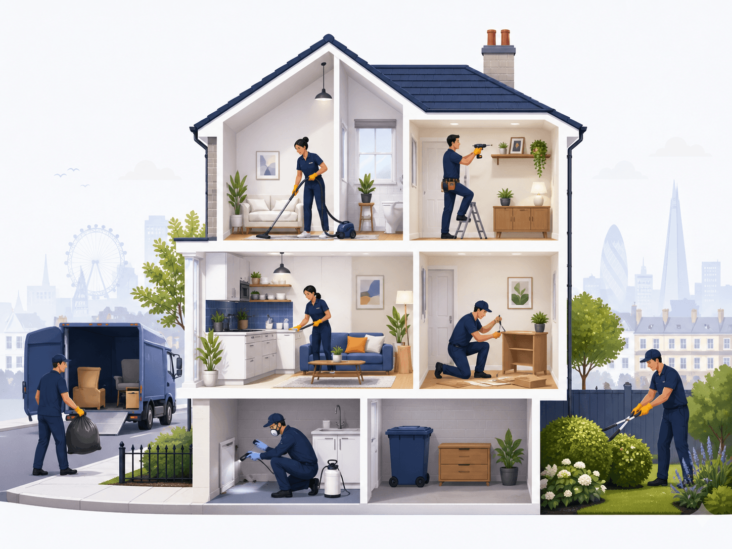 AreaSorted home service categories